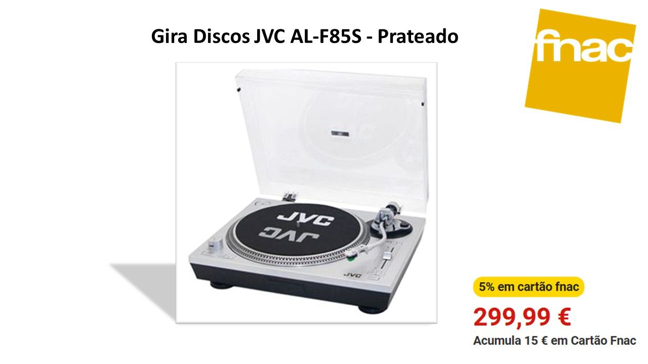 FNAC - Gira Discos JVC AL-F85S - Prateado